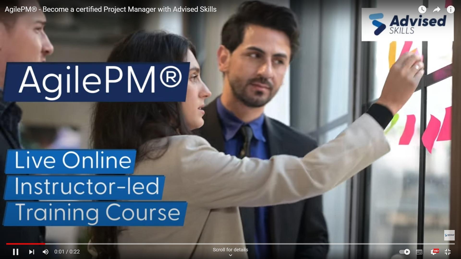 Agile Project Management (AgilePM) Training Course - Advised Skills