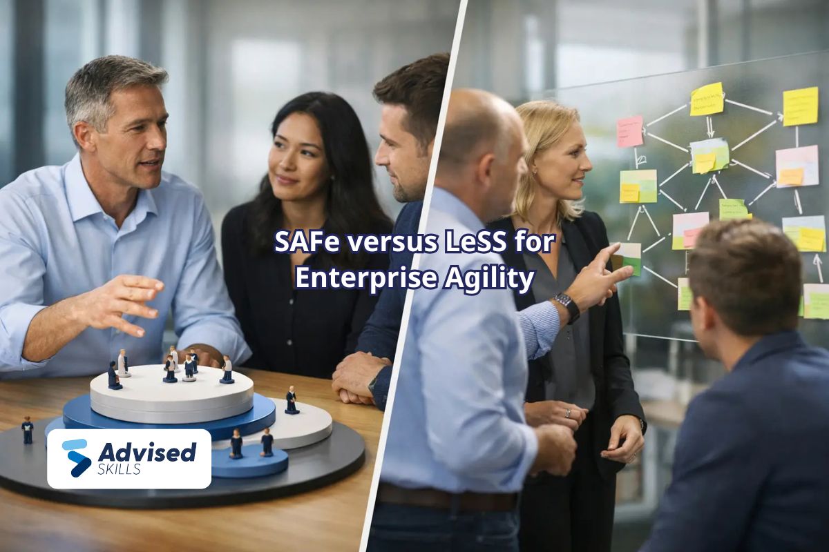 SAFe versus LeSS for Enterprise Agility